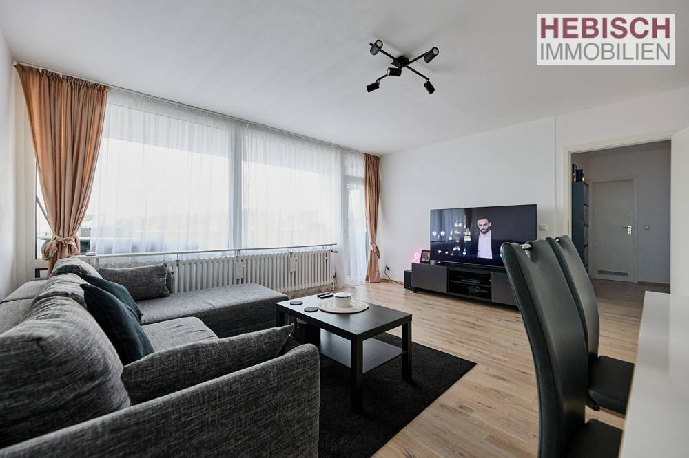 + VERKAUFT +GUT GESCHNITTENE 2-ZIMMER KDB MIT LOGGIA+TG-STELLPLATZ OPTIONAL ZUM KAUF NORDBEZIRK +